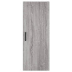 Hoge Kast 34,5X34X180 Cm Bewerkt Hout Eikenkleurig
