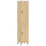 Hoge Kast 34,5X34X180 Cm Bewerkt Hout Kleurig