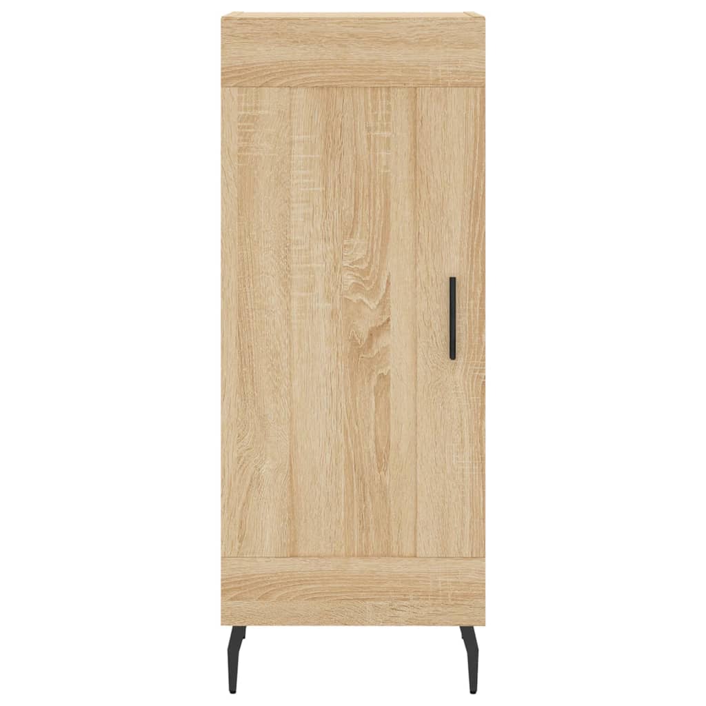 Hoge Kast 34,5X34X180 Cm Bewerkt Hout Kleurig
