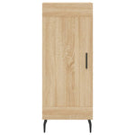Hoge Kast 34,5X34X180 Cm Bewerkt Hout Kleurig