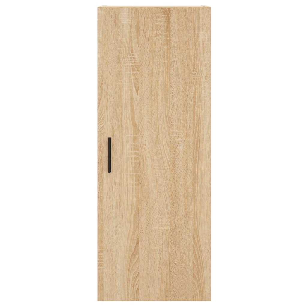 Hoge Kast 34,5X34X180 Cm Bewerkt Hout Kleurig