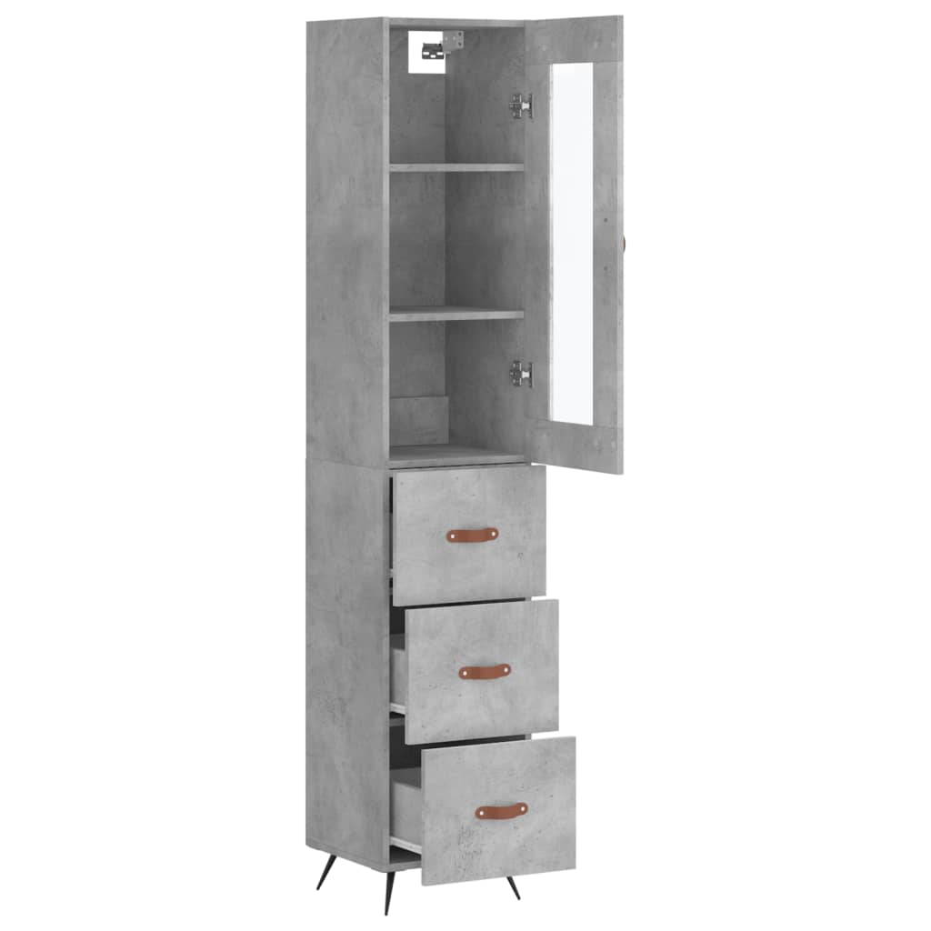 Hoge Kast 34,5X34X180 Cm Bewerkt Hout