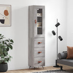 Hoge Kast 34,5X34X180 Cm Bewerkt Hout