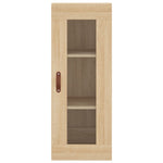 Hoge Kast 34,5X34X180 Cm Bewerkt Hout Kleurig