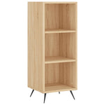 Hoge Kast 34,5X34X180 Cm Bewerkt Hout Kleurig