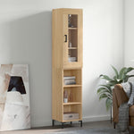 Hoge Kast 34,5X34X180 Cm Bewerkt Hout