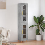 Hoge Kast 34,5X34X180 Cm Bewerkt Hout Kleurig