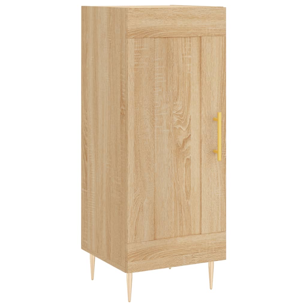 Hoge Kast 34,5X34X180 Cm Bewerkt Hout Kleurig
