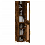 Hoge Kast 34,5X34X180 Cm Bewerkt Hout Kleurig
