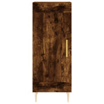 Hoge Kast 34,5X34X180 Cm Bewerkt Hout Kleurig