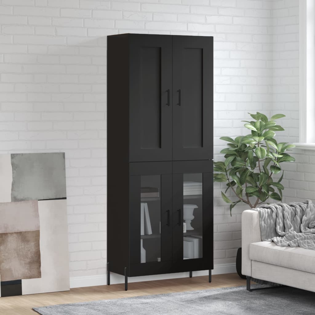 Hoge Kast 69,5X34X180 Cm Bewerkt Hout