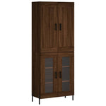Hoge Kast 69,5X34X180 Cm Bewerkt Hout