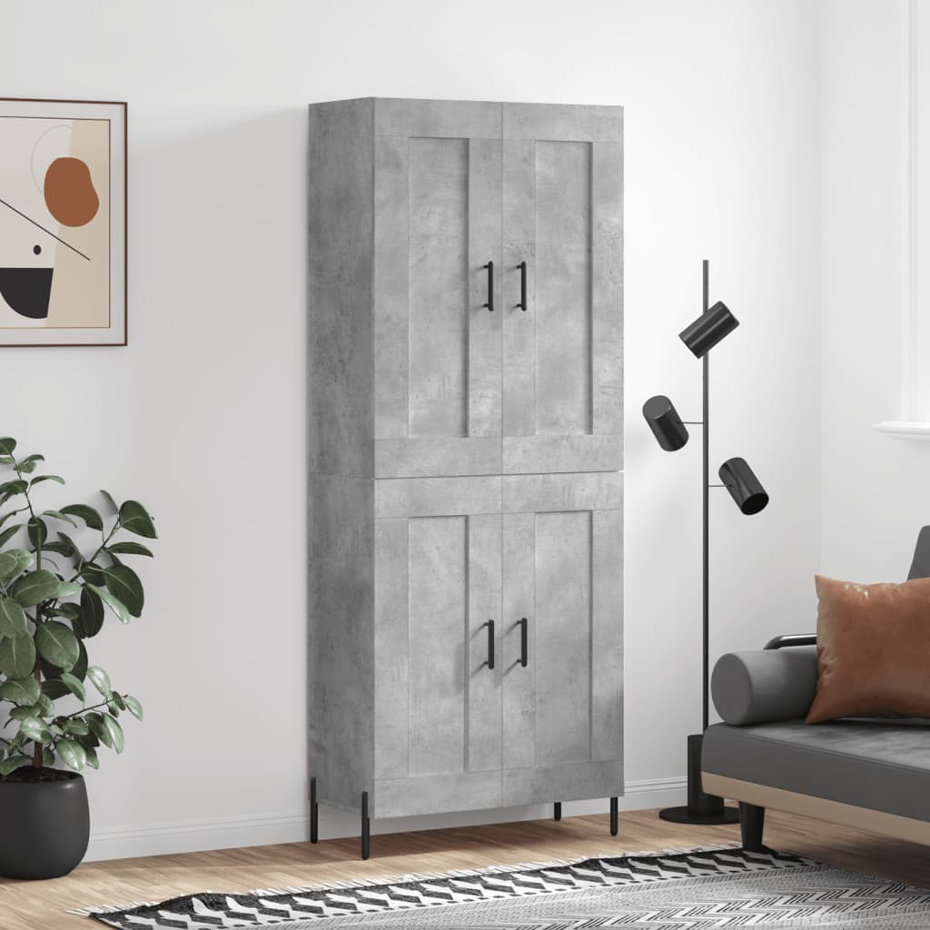 Hoge Kast 69,5X34X180 Cm Bewerkt Hout