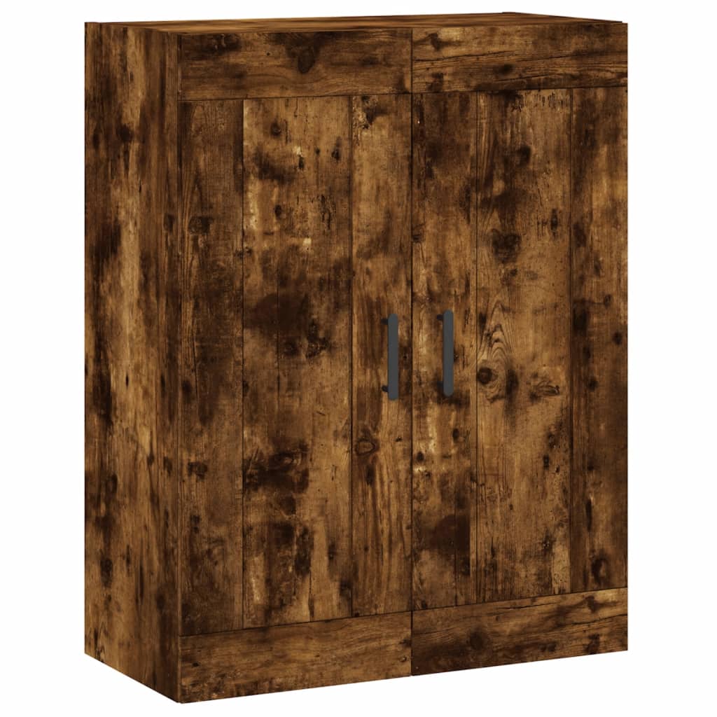 Hoge Kast 69,5X34X180 Cm Bewerkt Hout Kleurig