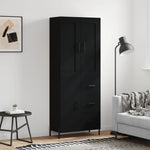Hoge Kast 69,5X34X180 Cm Bewerkt Hout