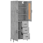 Hoge Kast 69,5X34X180 Cm Bewerkt Hout