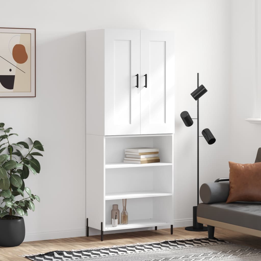 Hoge Kast 69,5X34X180 Cm Bewerkt Hout