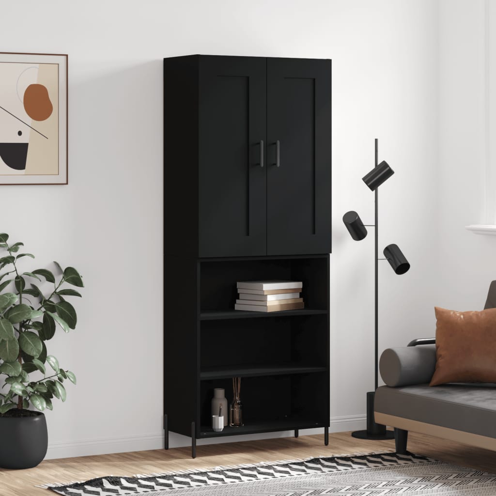 Hoge Kast 69,5X34X180 Cm Bewerkt Hout