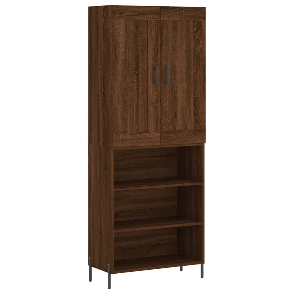 Hoge Kast 69,5X34X180 Cm Bewerkt Hout