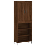 Hoge Kast 69,5X34X180 Cm Bewerkt Hout