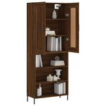 Hoge Kast 69,5X34X180 Cm Bewerkt Hout