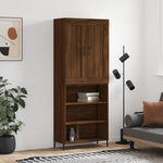 Hoge Kast 69,5X34X180 Cm Bewerkt Hout