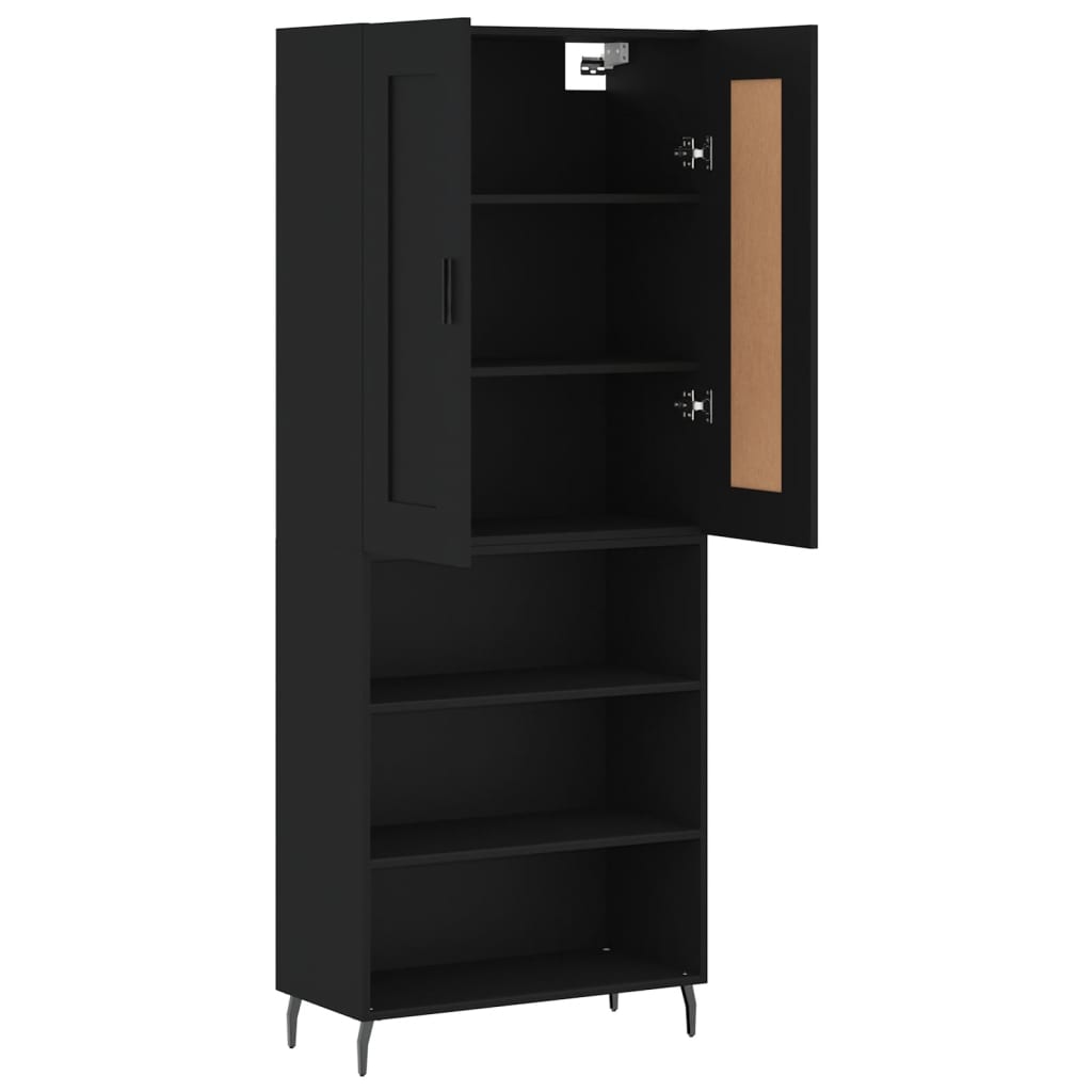Hoge Kast 69,5X34X180 Cm Bewerkt Hout