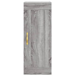 Hoge Kast 34,5X34X180 Cm Bewerkt Hout Eikenkleurig