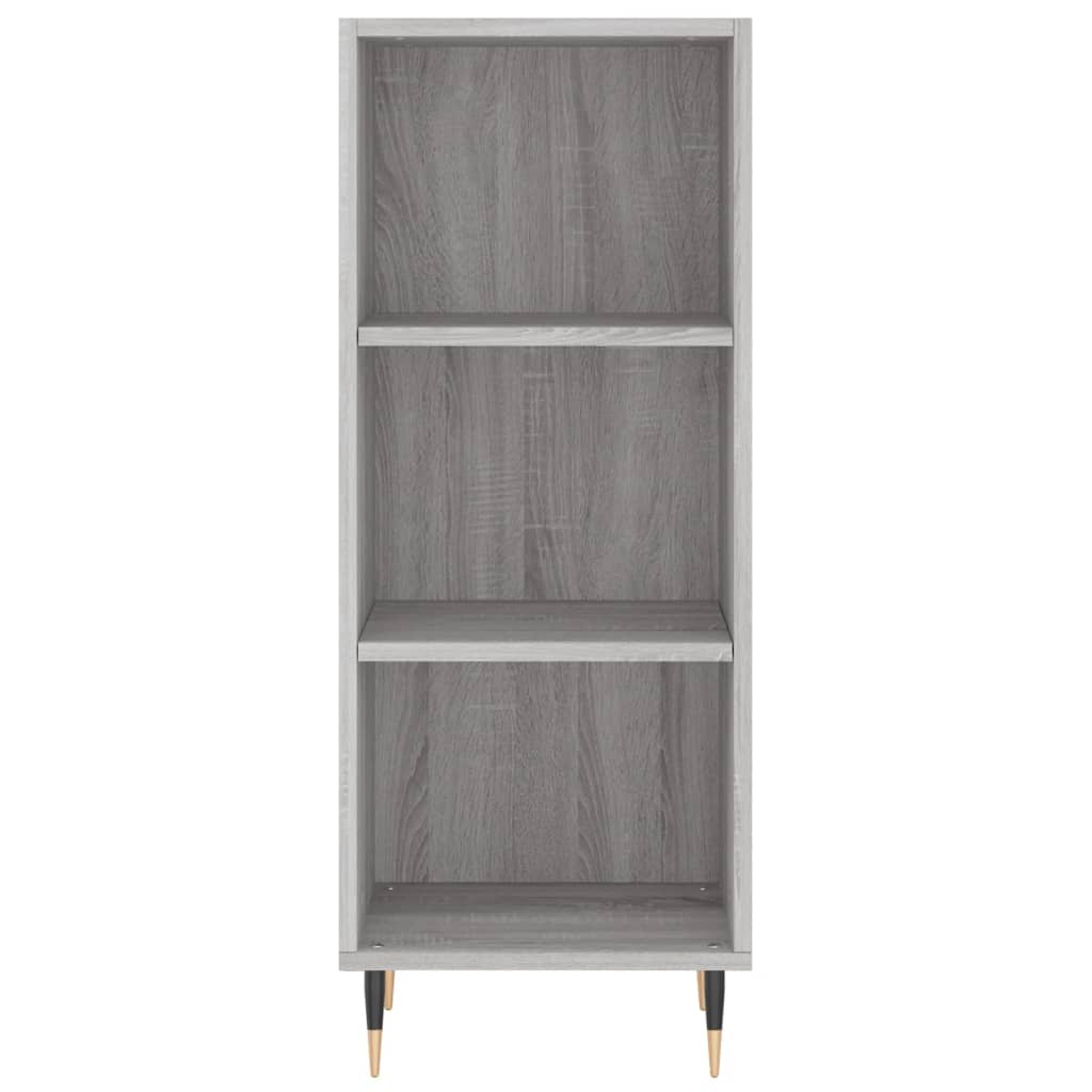 Hoge Kast 34,5X34X180 Cm Bewerkt Hout Eikenkleurig