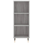 Hoge Kast 34,5X34X180 Cm Bewerkt Hout Eikenkleurig