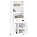 Hoge Kast 69,5X34X180 Cm Bewerkt Hout