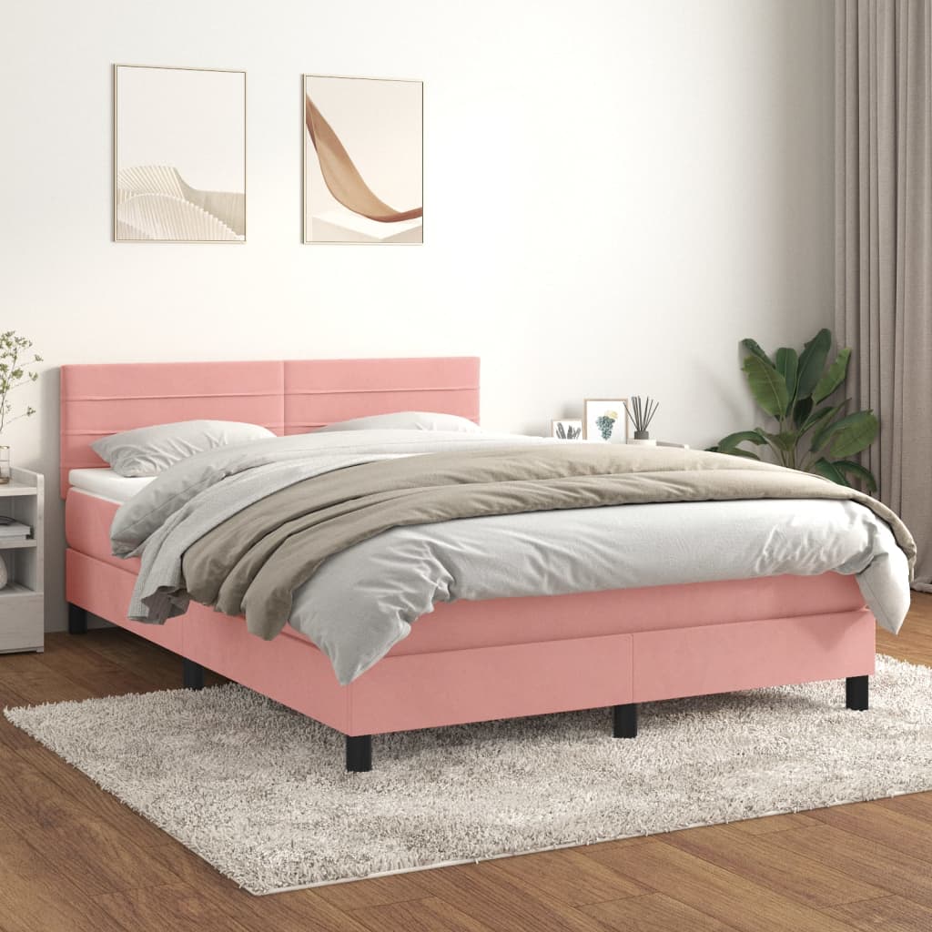 Boxspring Met Matras Fluweel