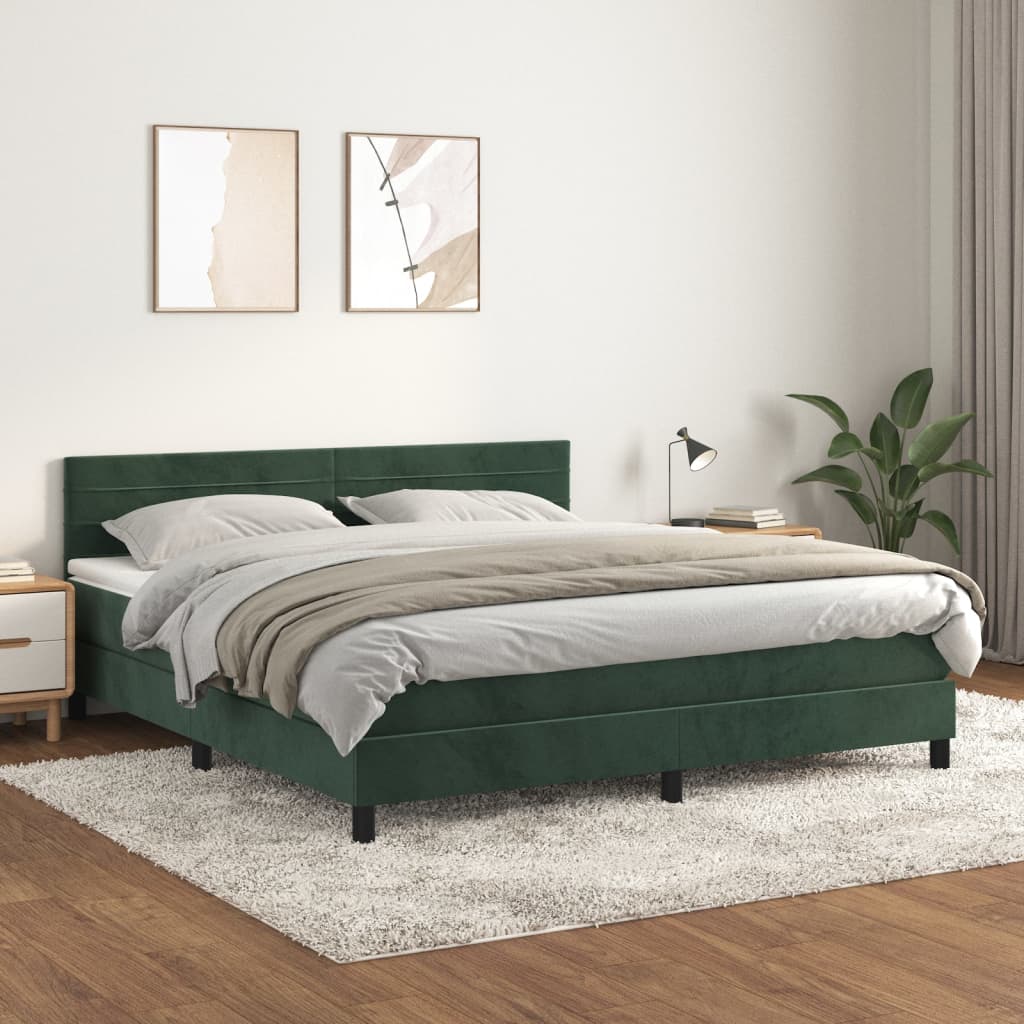 Boxspring Met Matras Fluweel