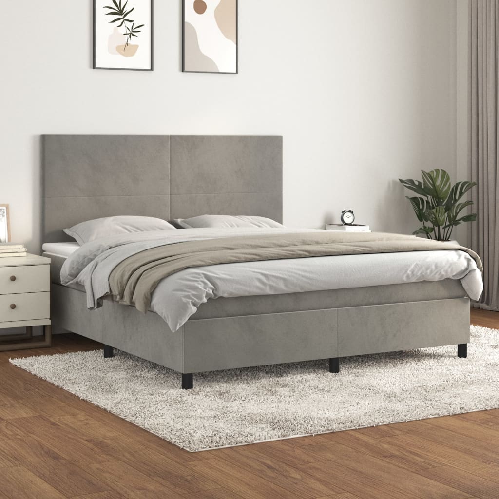 Boxspring Met Matras Fluweel