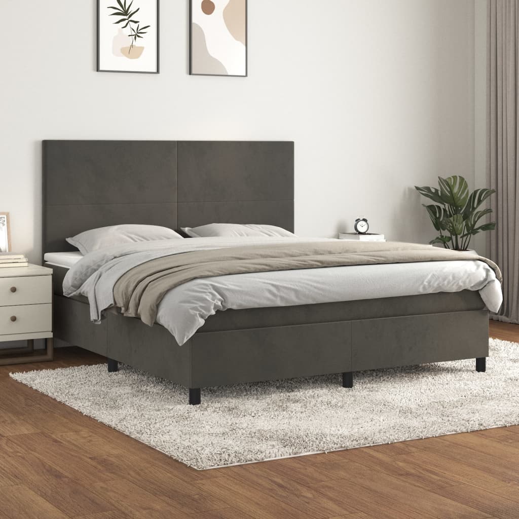 Boxspring Met Matras Fluweel