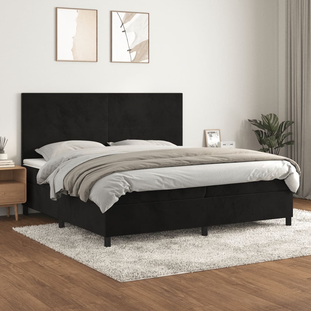 Boxspring Met Matras Fluweel