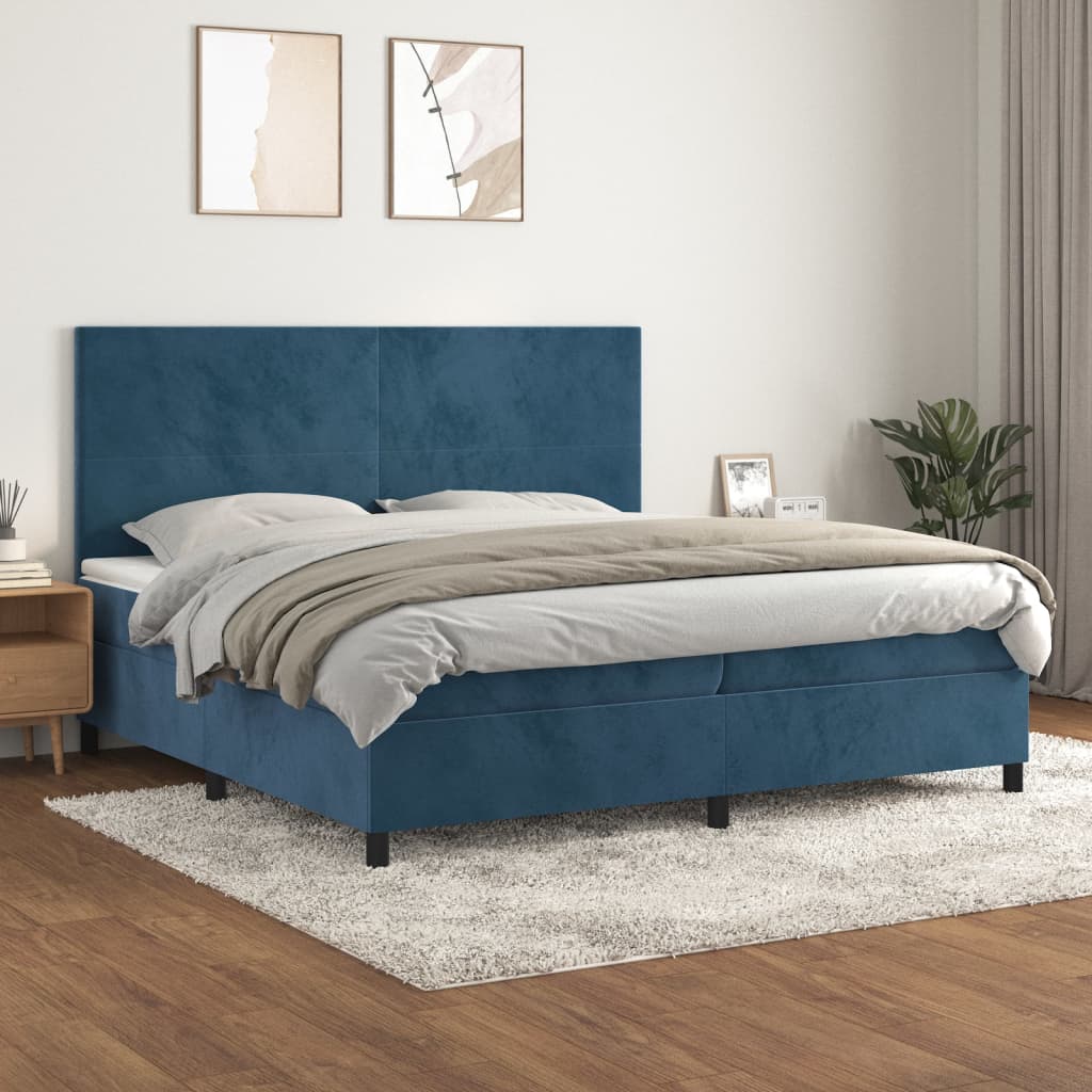 Boxspring Met Matras Fluweel