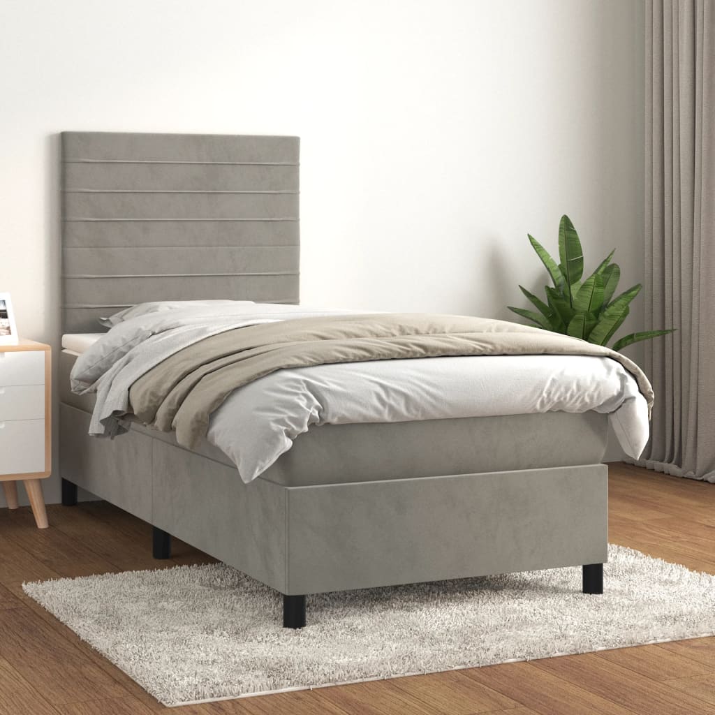 Boxspring Met Matras Fluweel