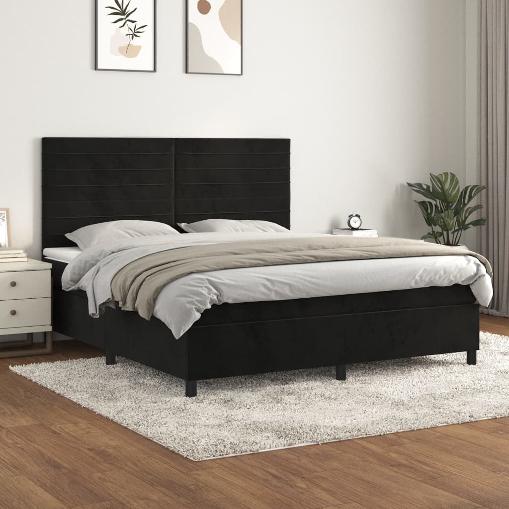 Boxspring Met Matras Fluweel