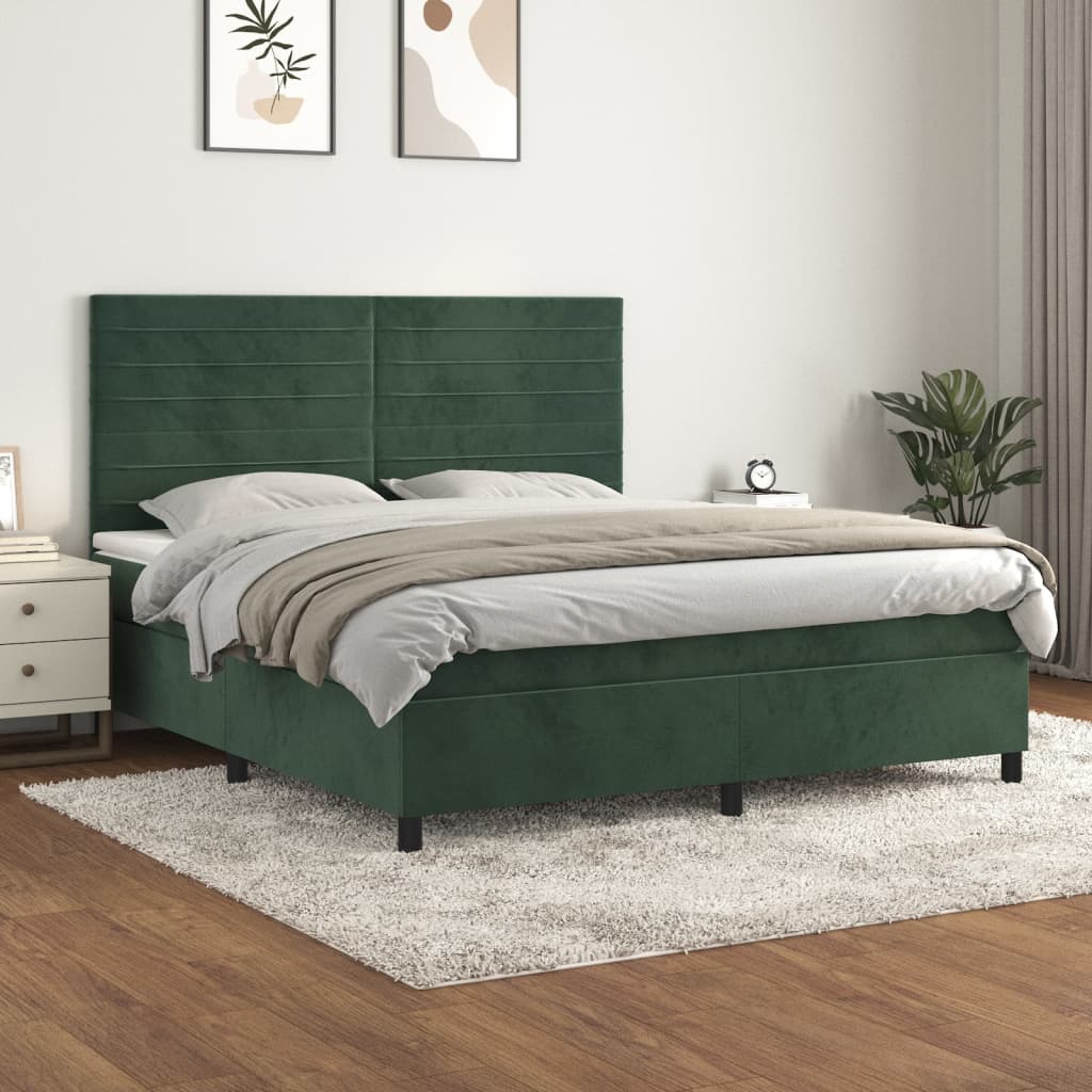 Boxspring Met Matras Fluweel