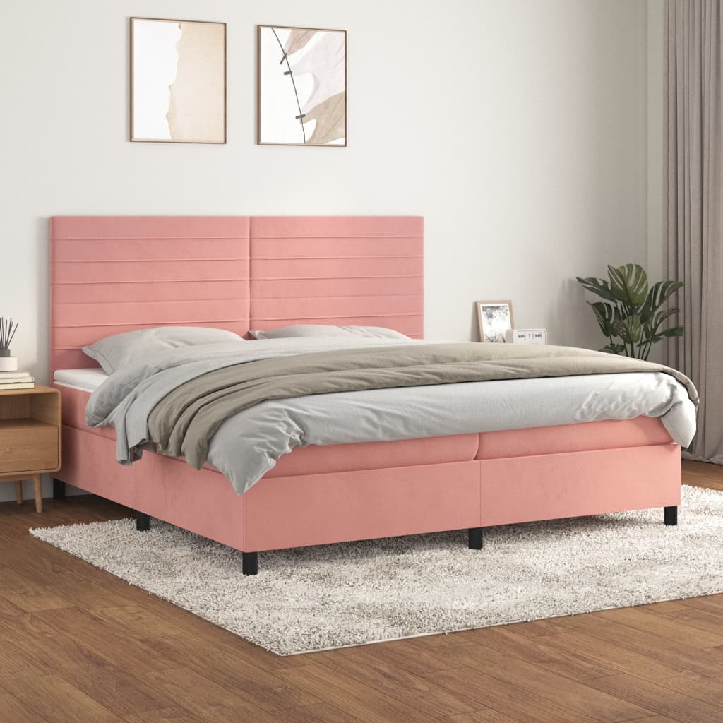 Boxspring Met Matras Fluweel