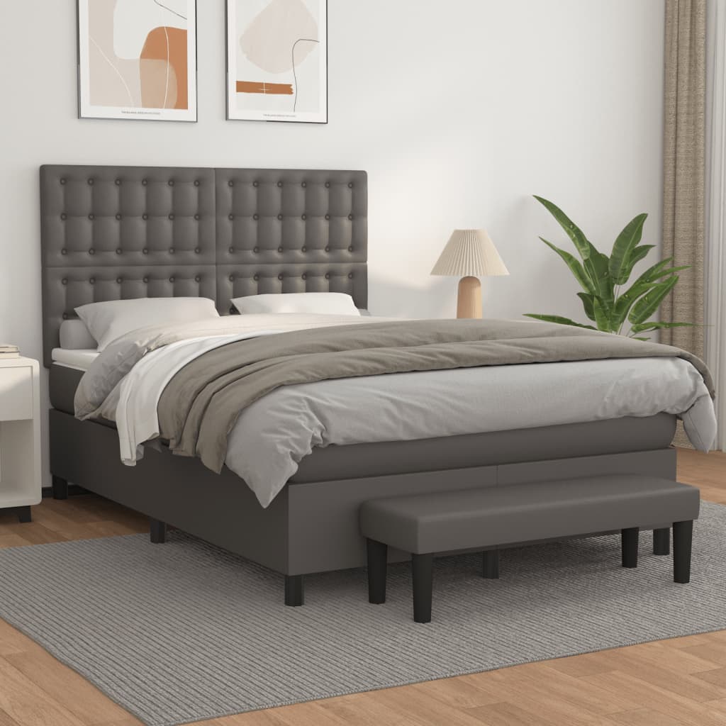 Boxspring Met Matras Kunstleer Kleurig