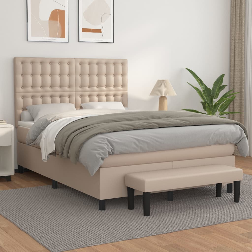 Boxspring Met Matras Kunstleer Kleurig