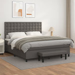 Boxspring Met Matras Kunstleer Kleurig