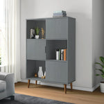 Boekenkast Molde 90X35X133,5 Cm Massief Grenenhout