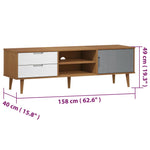 Tv-Meubel Molde 58X40X49 Cm Massief Grenenhout