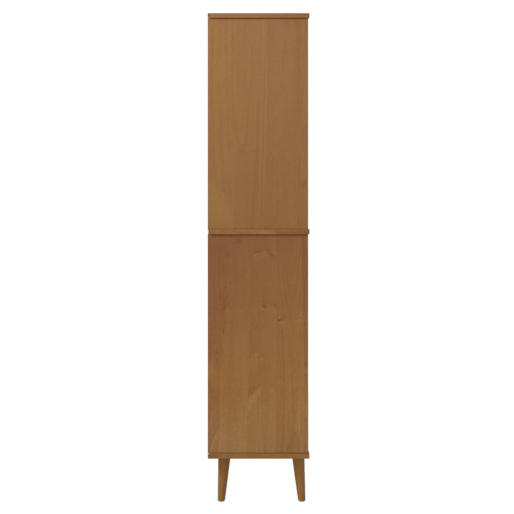 Boekenkast Molde 85X35X170,5 Cm Massief Grenenhout