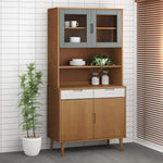 Opzetkast Molde 90X35X100 Cm Massief Grenenhout