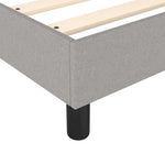 Boxspring Met Matras Stof Lichtgrijs