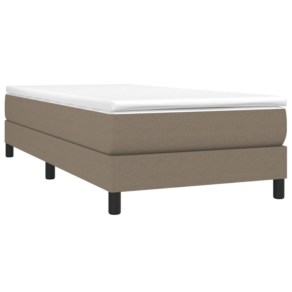 Boxspring Met Matras Stof Taupe